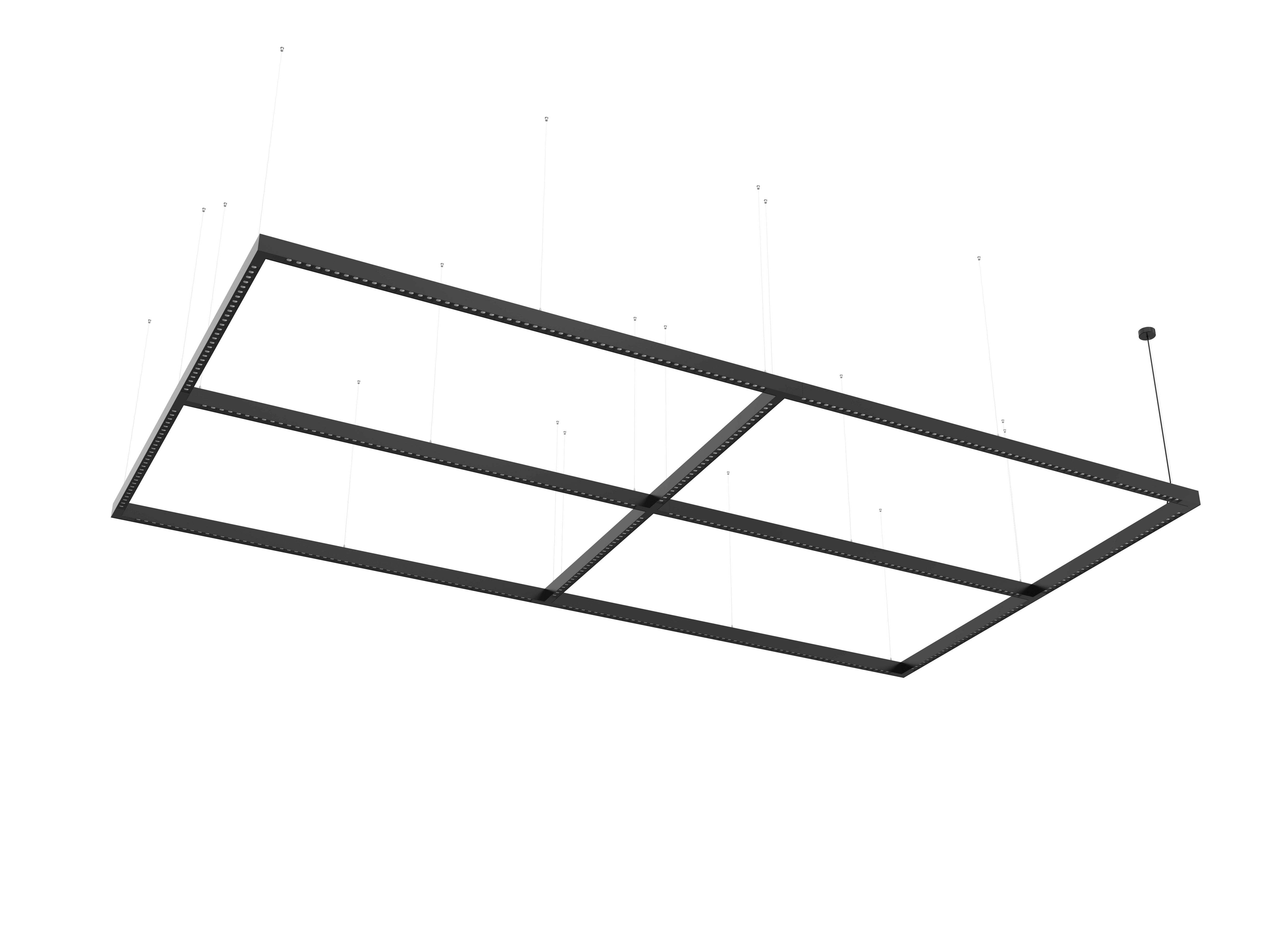 NECO Continuous Linear Luminaire - BLACK
