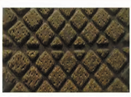 Asbestos-free, woven, molded brake pads