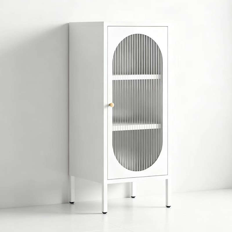 One Glass Door Cabinet With Legs  W424*D400*H1020mm  0.060Kgs 17kgs