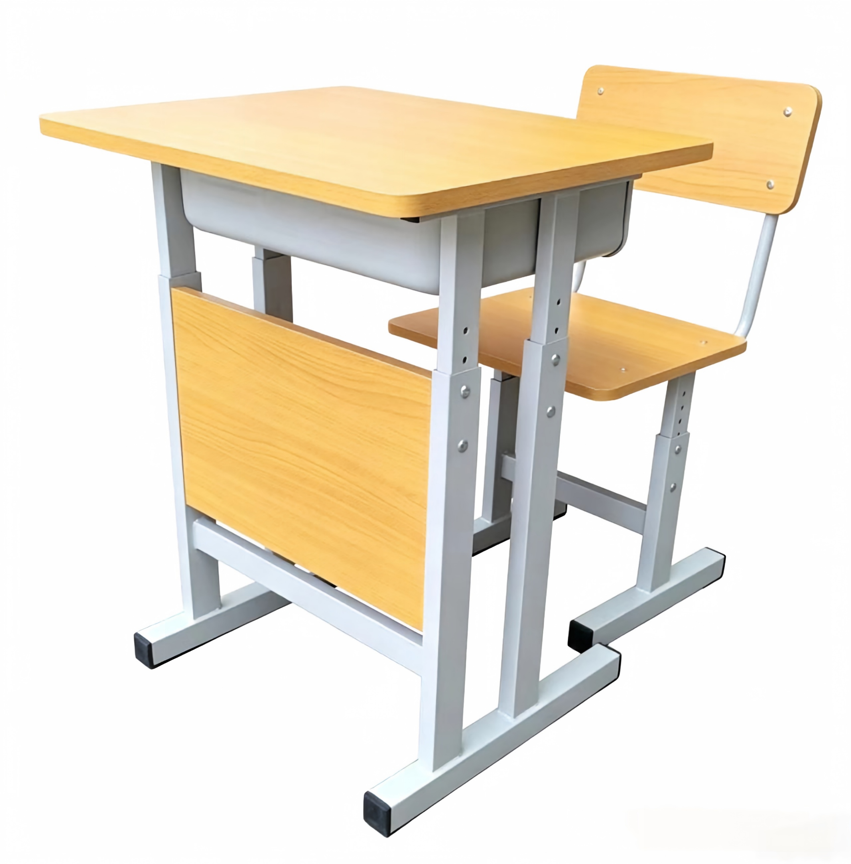 Desk: L600*W550*680-750mm Chair: W400*D440*H700-740mm  0.07m³  15kgs