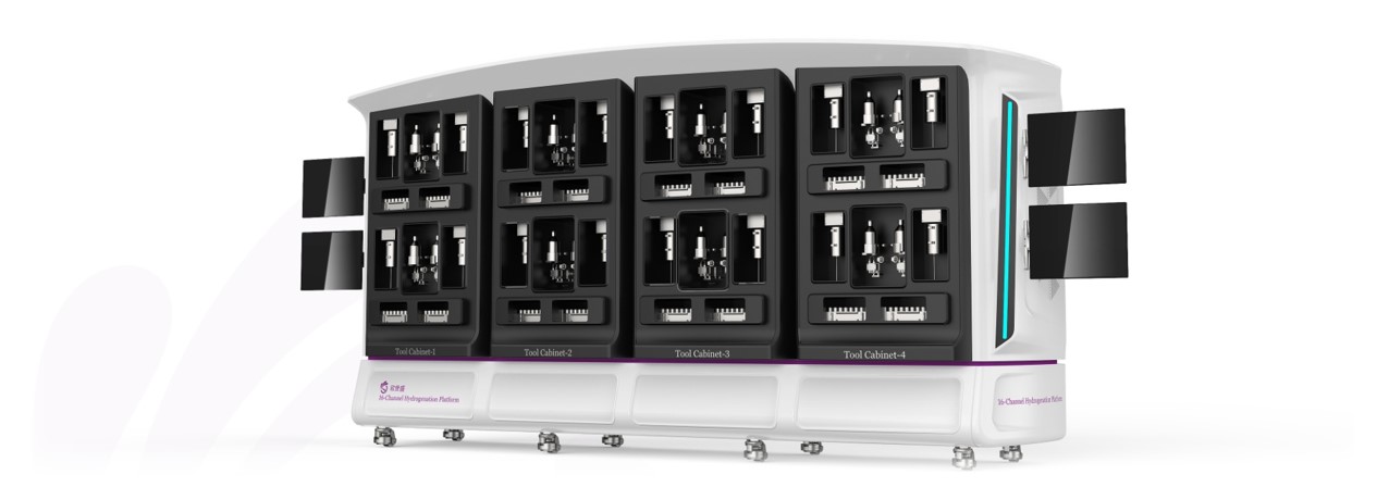 16-Channel Catalyst Evaluation Device (Gas-Liquid-Solid)