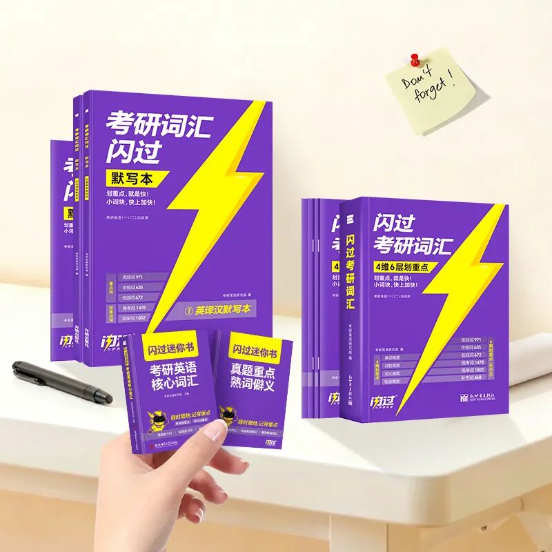 思维印务重磅推荐｜28考研《闪过考研词汇》：精准划重点，高效攻克考研词汇