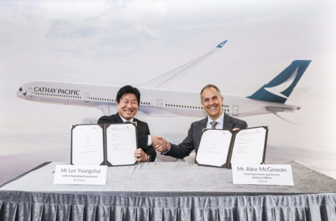 SK Energy supplies 20,000 tons of SAF to Cathay
