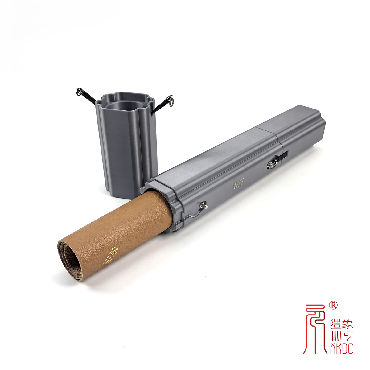 象可造物新品发布：海棠形弹力金属卡扣围棋盘收纳盒 | 真皮棋盘的专属收纳空间