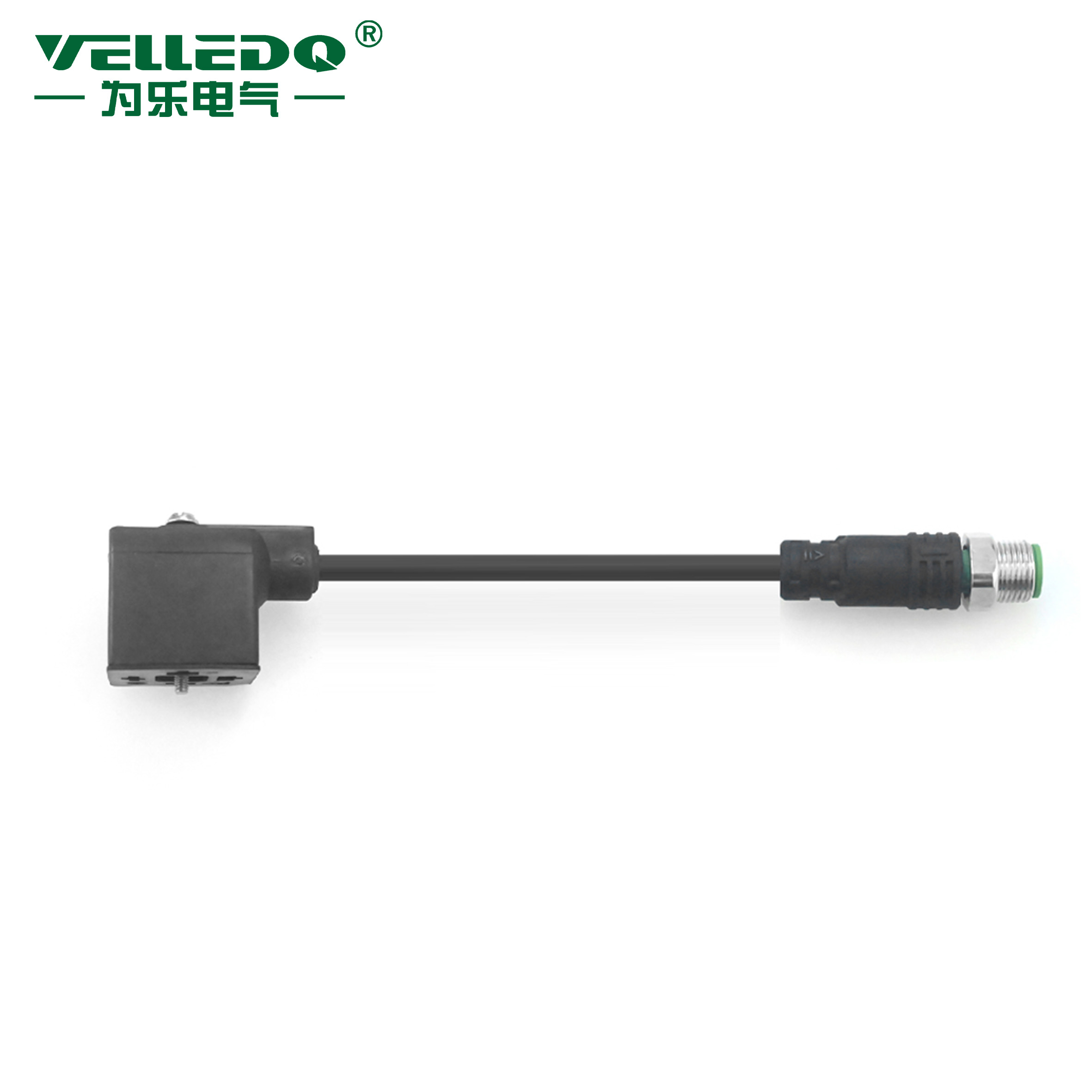 DCF-A02-LEDF/M12-M03T M05T -3.0PVC PUR TL /BK