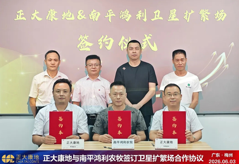 聚力闽粤 协同发展｜正大康地与福建南平鸿利农牧签订卫星扩繁场合作协议
