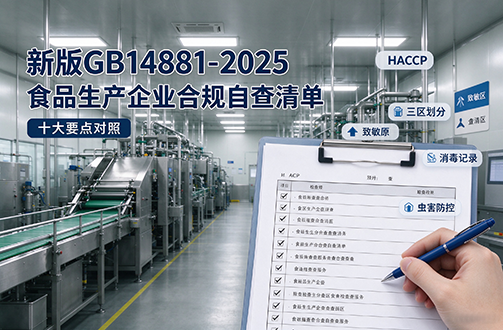 新版 GB14881 落地，食品生产企业该如何开展合规自查