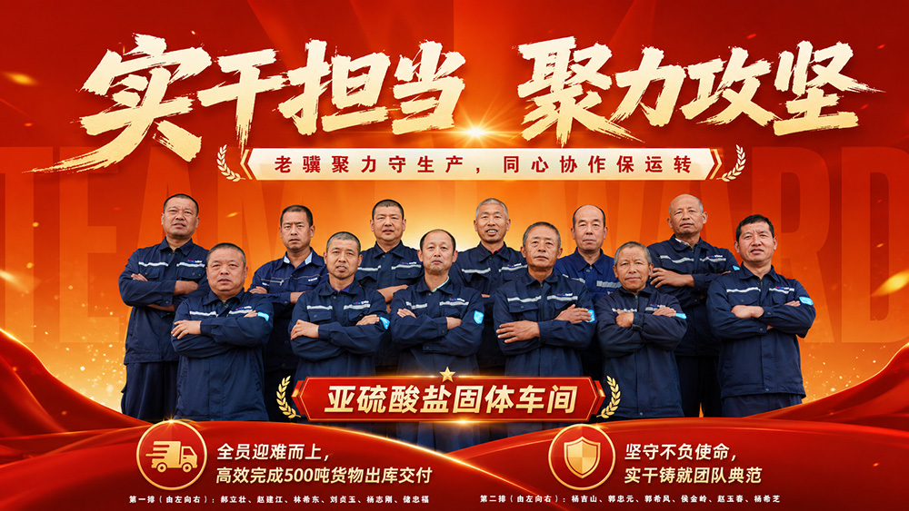 岗位尽责勇担当，攻坚克难保发运——亚硫酸盐固体车间团队展风采