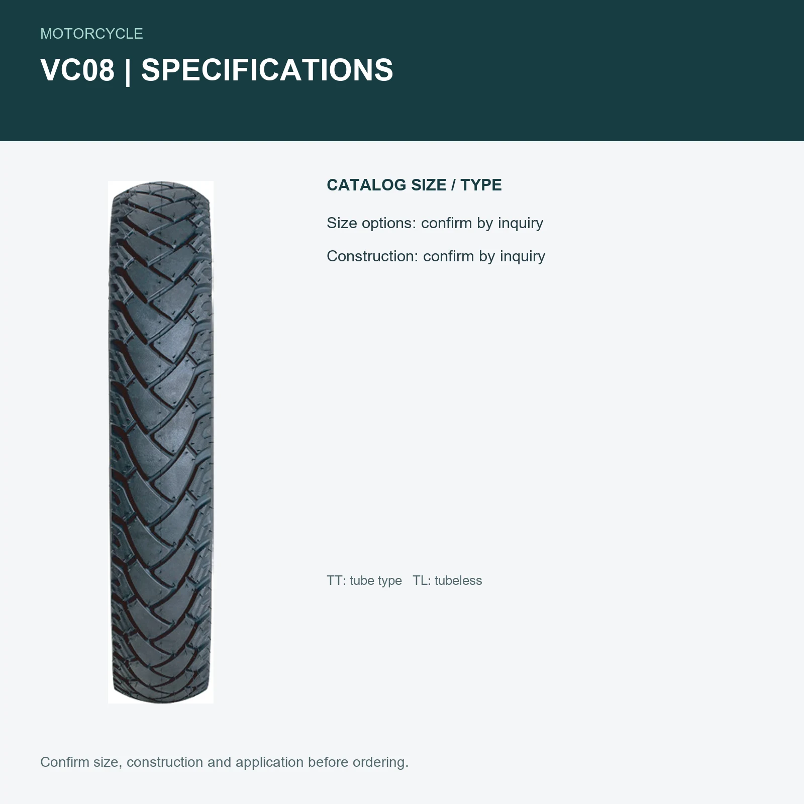 VC08 specifications