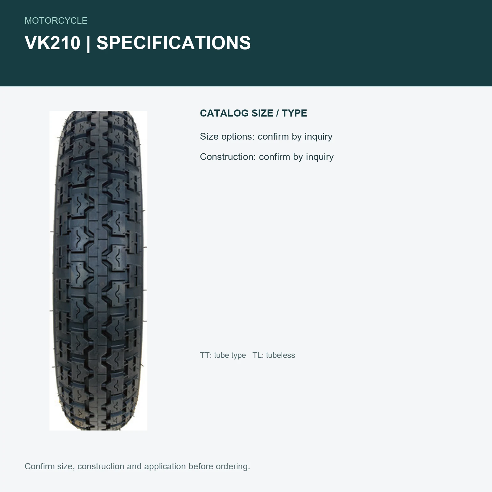 VK210 specifications