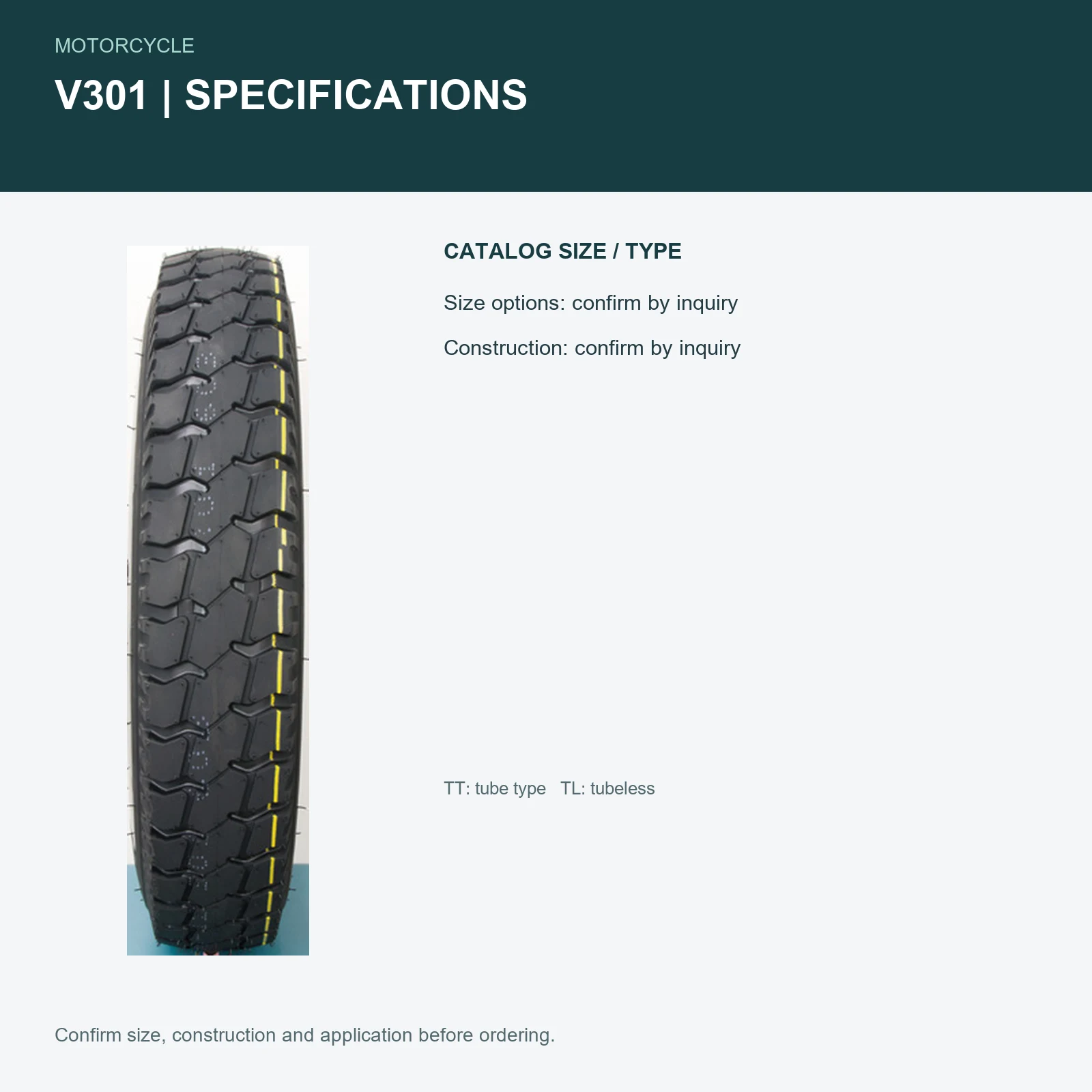 V301 specifications