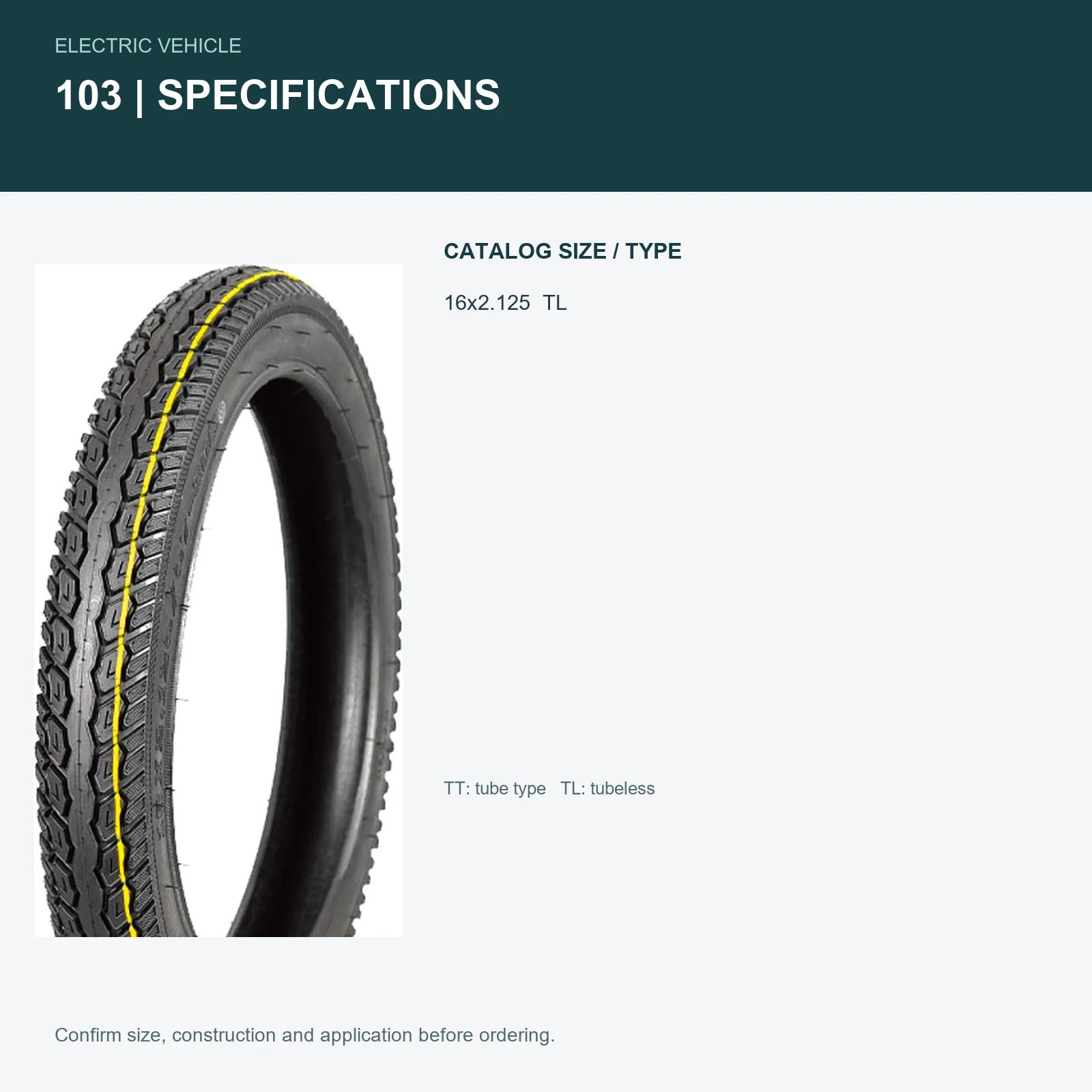 103 specifications