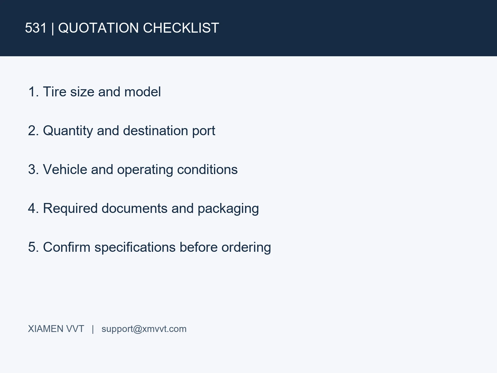 531 ordering guide
