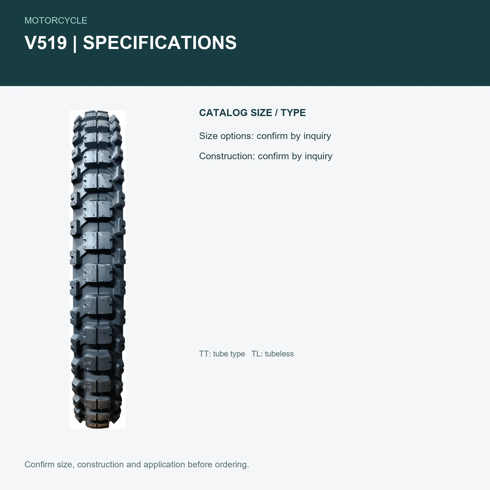 V519 specifications
