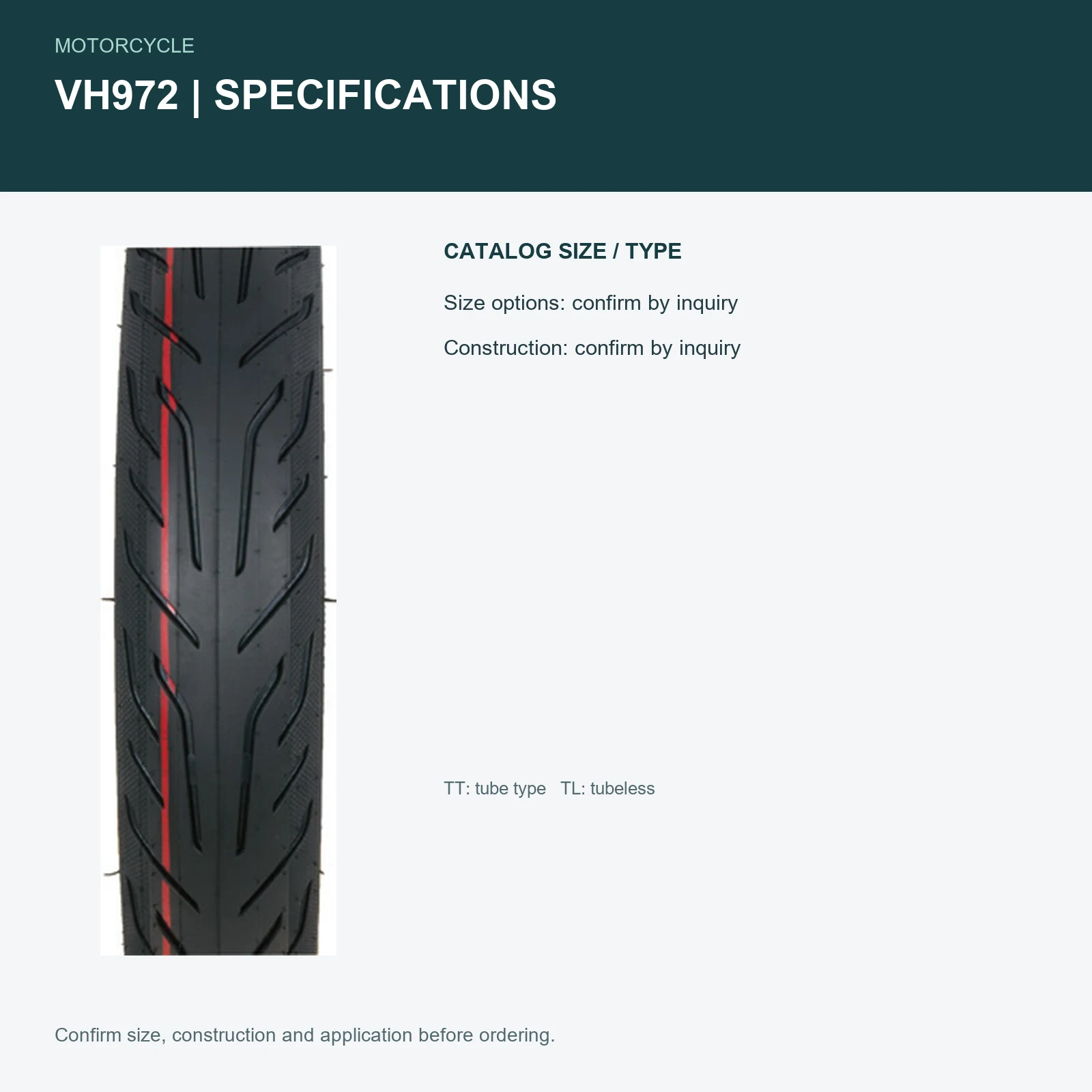 VH972 specifications