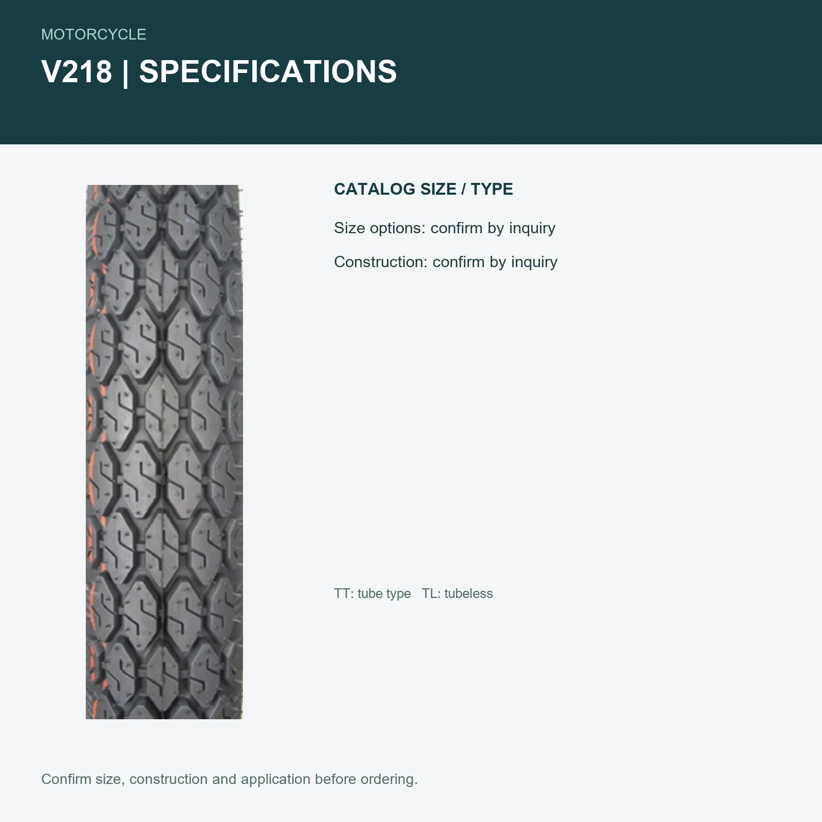 V218 specifications