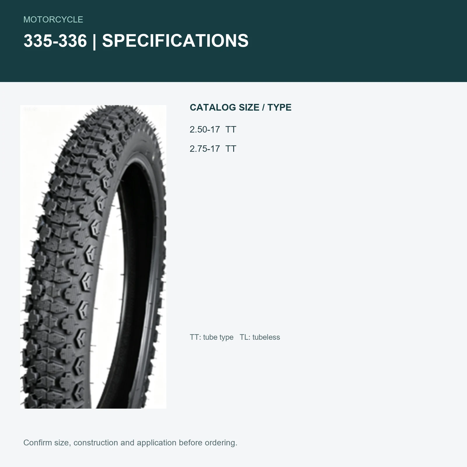 335-336 specifications