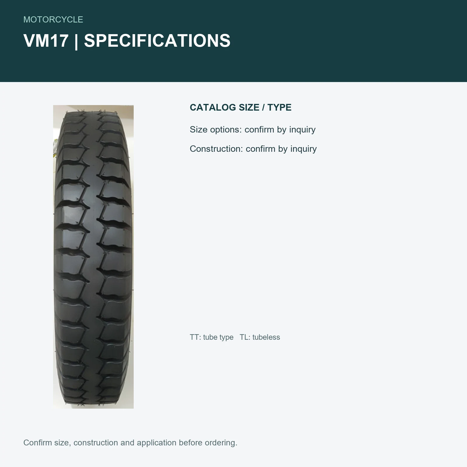 VM17 specifications