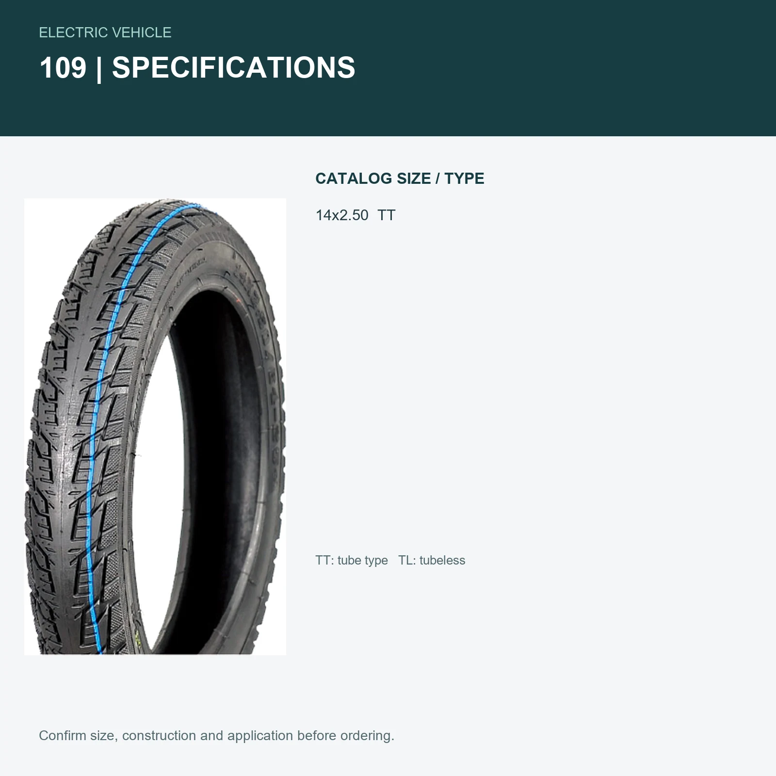 109 specifications