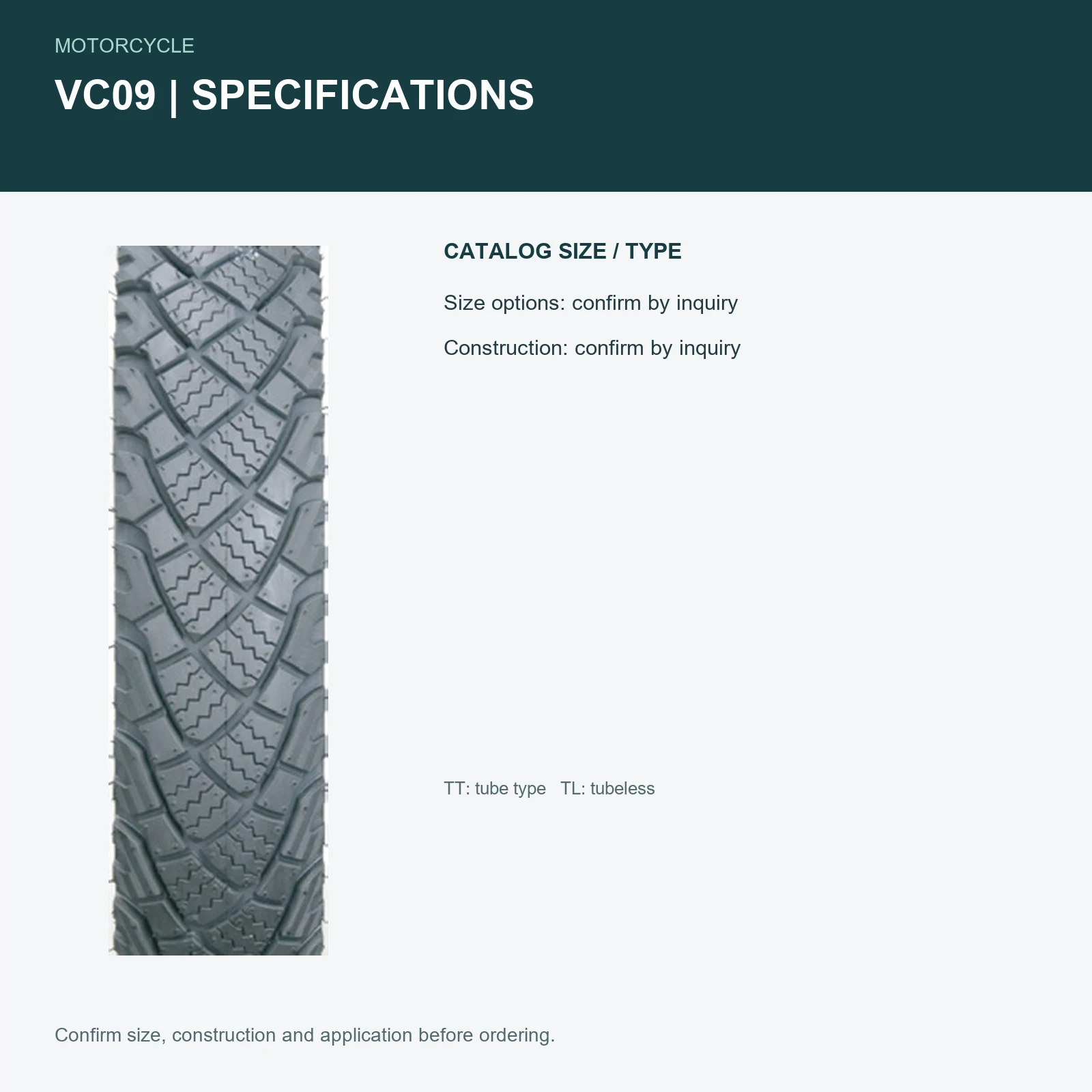 VC09 specifications