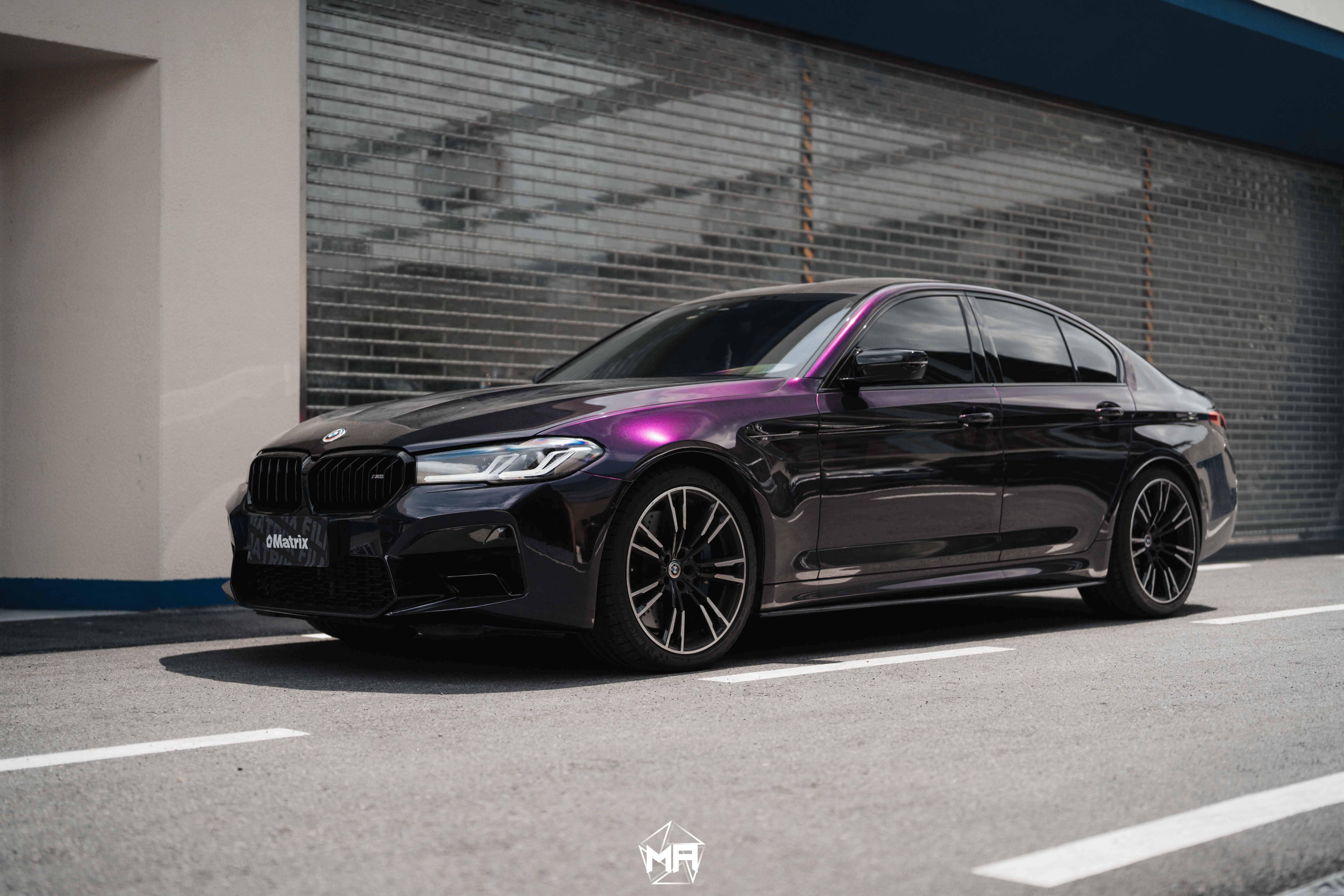 MY529 M-幽灵午夜紫 PET Ghost Midnight Purple + 窗膜系列 宝马 M5