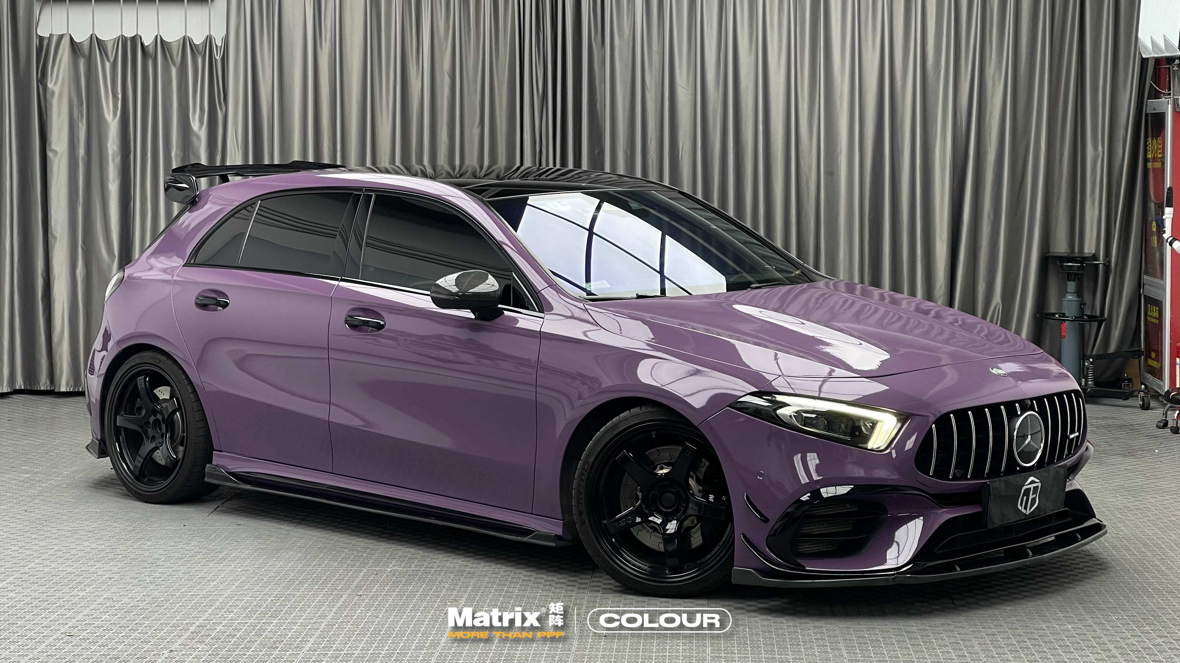 MA967 Labubu紫 Labubu Purple 奔驰A35
