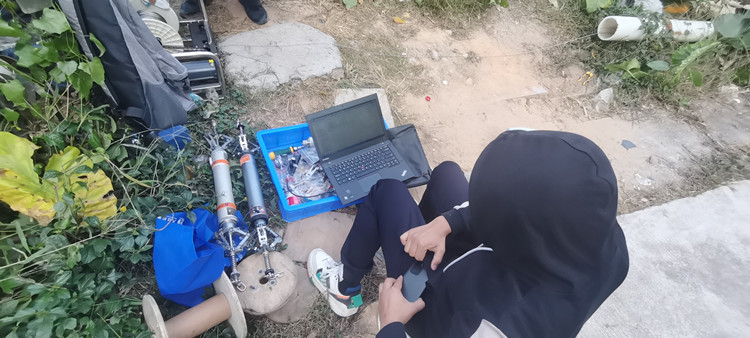 Pipline 3D Attitude Measuring Device Testing