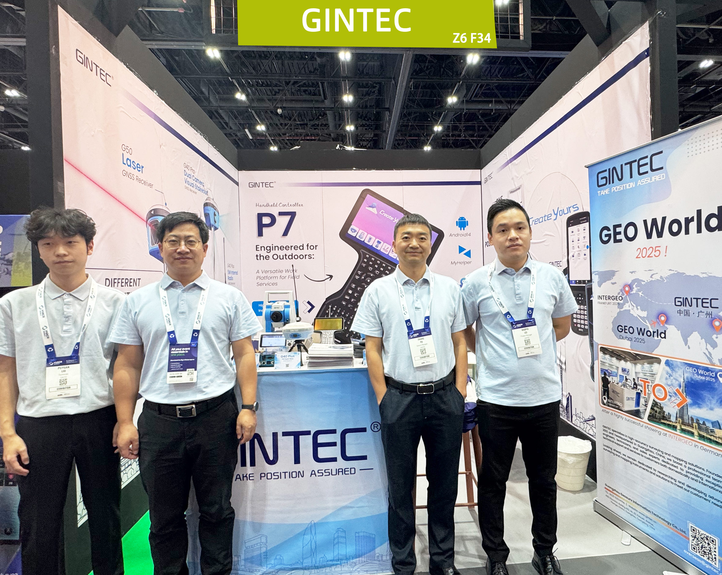 GINTEC Team at Geo World Dubai: Spotlight on Cutting-Edge Surveying Tech