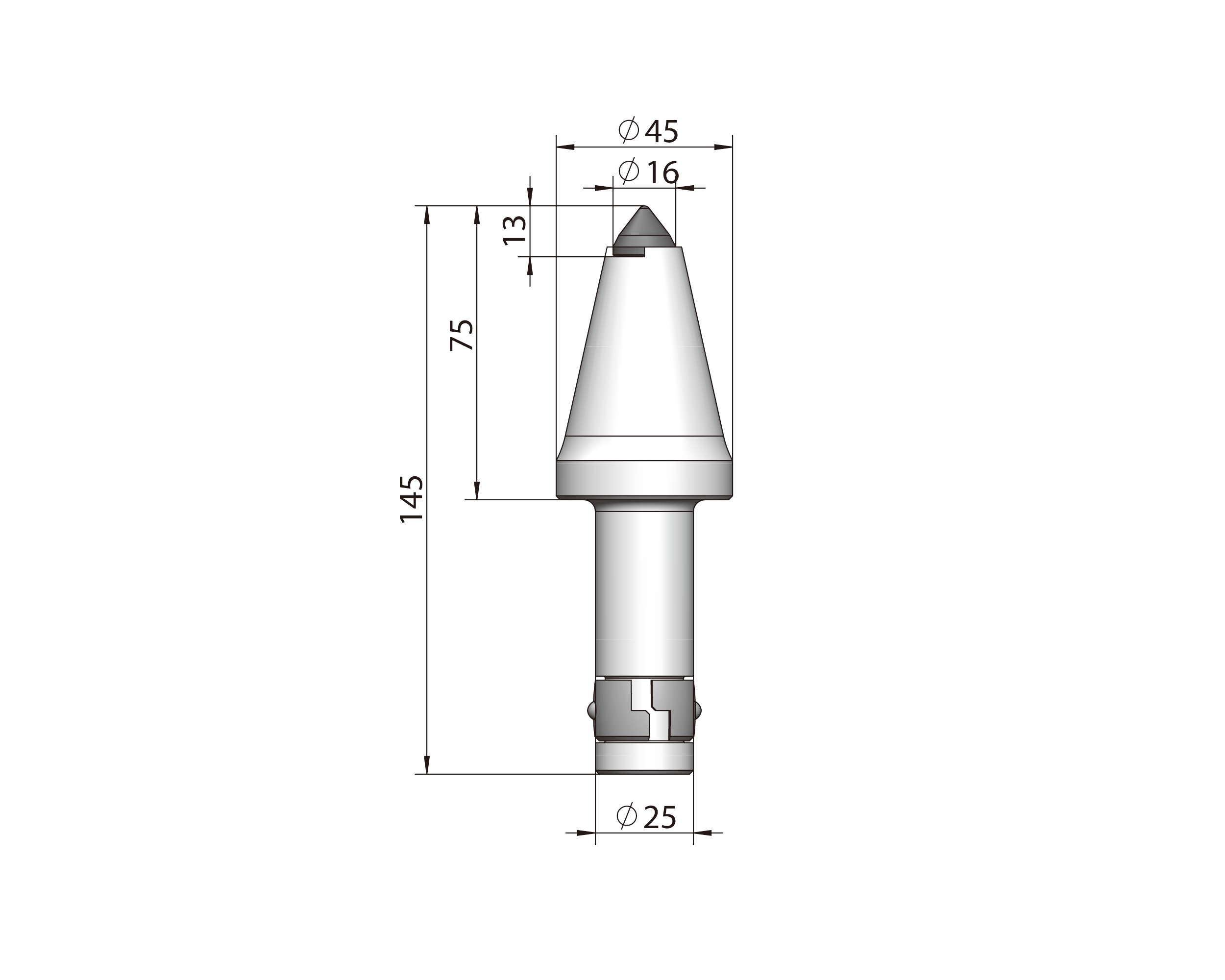 Conical Pick