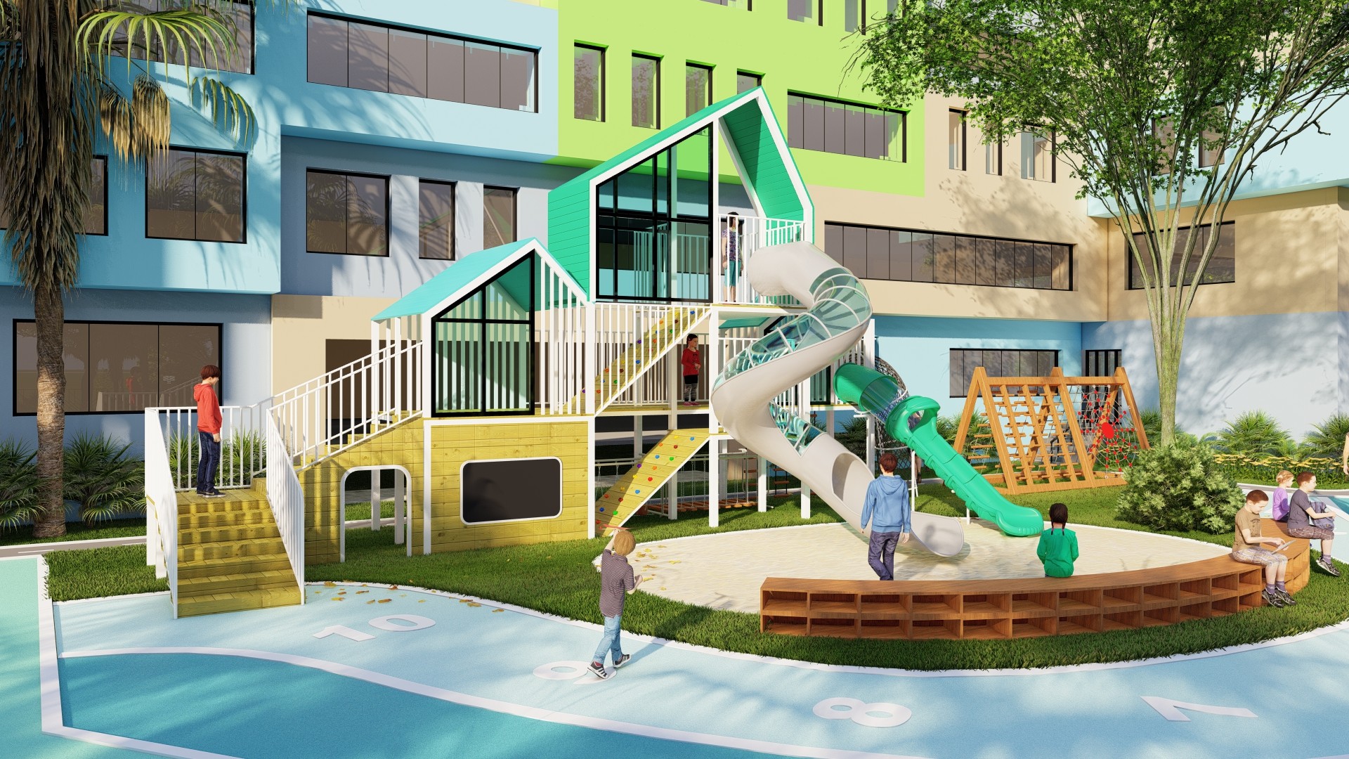 如何挑选幼儿园户外组合滑梯？