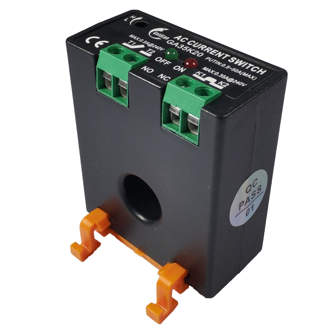 GA35K20导轨式交流常开常闭两用型电流开关传感器