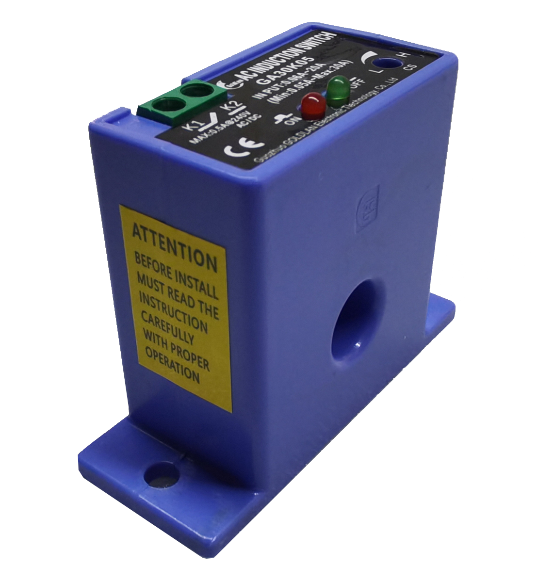 检测电流低至60mA的GA30K05电流感应开关传感器